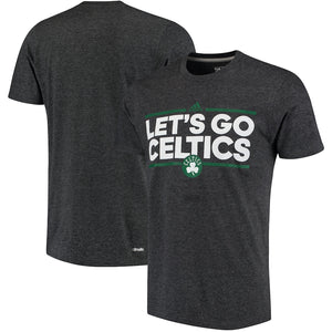Boston Celtics Adidas Neue Phrase Climalite T-Shirt - Charcoal NBA Guys Tee