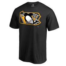 Load image into Gallery viewer, Pittsburgh Penguins Hometown Collection Keystone T-Shirt - Black NHL Guys Tee
