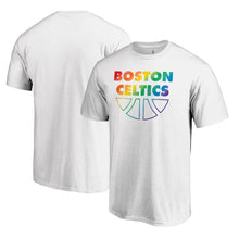 Load image into Gallery viewer, Boston Celtics Team Pride Wordmark T-Shirt - White NBA Guys Tee

