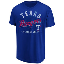 Load image into Gallery viewer, Texas Rangers Available T-Shirt - Royal MLB Guys Tee
