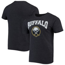 Load image into Gallery viewer, Buffalo Sabres Majestic Threads City Over Graphic Tri-Blend T-Shirt - Navy NHL Guys Tee
