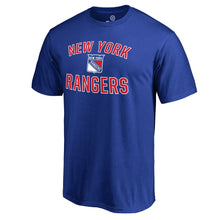 Load image into Gallery viewer, New York Rangers Victory Arch T-Shirt - Blue NHL Guys Tee
