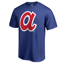 Load image into Gallery viewer, Atlanta Braves Cooperstown Collection Huntington T-Shirt - Royal MLB Guys Tee
