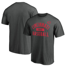 Load image into Gallery viewer, Cincinnati Reds Iconic Primary Pill T-Shirt - Charcoal MLB Guys Tee
