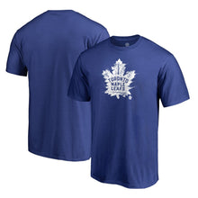 Load image into Gallery viewer, Toronto Maple Leafs Splatter Logo T-Shirt - Royal NHL Guys Tee
