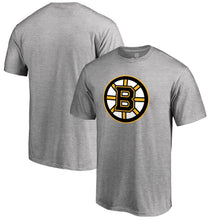 Load image into Gallery viewer, Boston Bruins Primary Logo T-Shirt - Ash NHL Guys Tee
