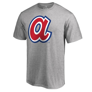 Atlanta Braves Cooperstown Collection Huntington T-Shirt - Ash MLB Guys Tee