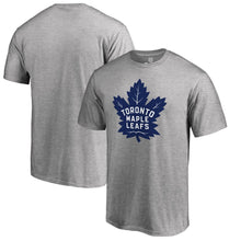 Load image into Gallery viewer, Toronto Maple Leafs Primary Logo T-Shirt - Gray NHL Guys Tee
