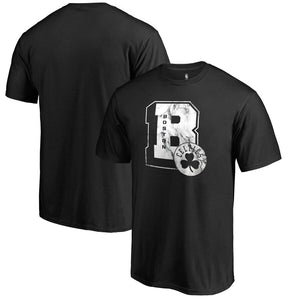 Boston Celtics Letterman T-Shirt - Black NBA Guys Tee