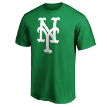 Load image into Gallery viewer, New York Mets St. Patrick's Day Logo T-Shirt - Kelly Green MLB Guys Tee
