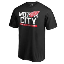 Load image into Gallery viewer, Detroit Red Wings Hometown Collection Motor City T-Shirt - Black NHL Guys Tee
