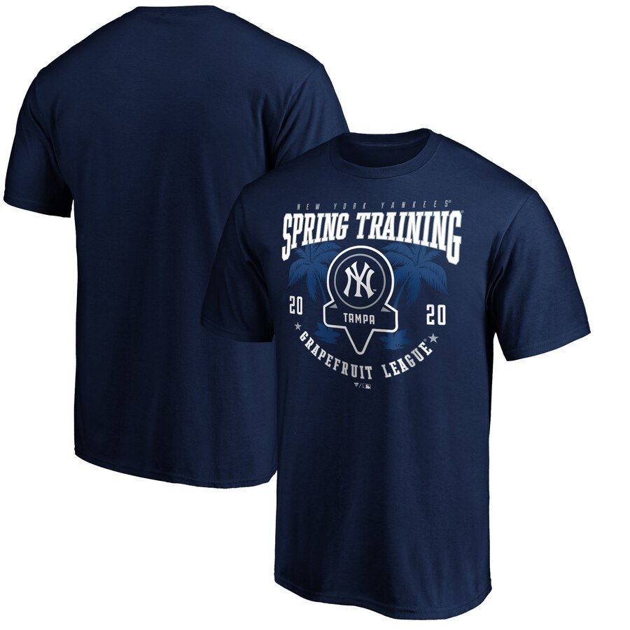New York Yankees 2020 Spring Training Pickoff Move T-Shirt - Navy MLB Guys Tee