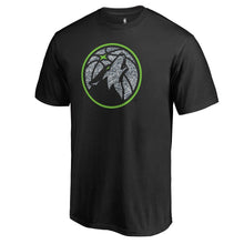 Load image into Gallery viewer, Minnesota Timberwolves Static Logo T-Shirt - Black NBA Guys Tee
