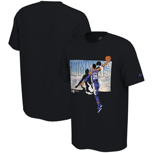 Ben Simmons Philadelphia 76Ers Elevation T-Shirt - Black NBA Guys Tee