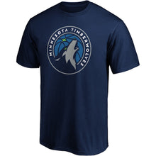 Load image into Gallery viewer, Minnesota Timberwolves Primary Team Logo T-Shirt - Navy NBA Guys Tee
