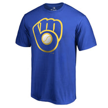 Load image into Gallery viewer, Milwaukee Brewers Cooperstown Collection Huntington T-Shirt - Royal MLB Guys Tee
