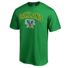 Load image into Gallery viewer, Oakland Athletics Cooperstown Collection Wahconah T-Shirt - Kelly Green MLB Guys Tee
