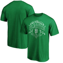Load image into Gallery viewer, San Francisco Giants St. Patrick's Day Tullamore T-Shirt – Green MLB Guys Tee
