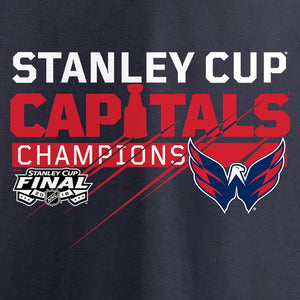 Washington Capitals 2018 Stanley Cup Champions Pumped Up T-Shirt - Navy NHL Guys Tee