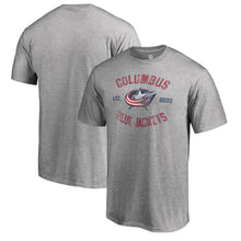 Load image into Gallery viewer, Columbus Blue Jackets Heritage T-Shirt - Ash NHL Guys Tee
