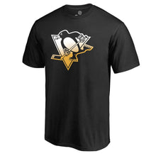 Load image into Gallery viewer, Pittsburgh Penguins Gradient Logo T-Shirt - Black NHL Guys Tee

