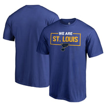 Load image into Gallery viewer, St. Louis Blues Iconic Collection We Are T-Shirt - Blue NHL Guys Tee
