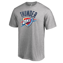 Load image into Gallery viewer, Oklahoma City Thunder Primary Logo T-Shirt - Ash NBA Guys Tee

