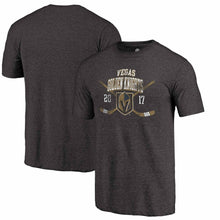 Load image into Gallery viewer, Vegas Golden Knights Line Shift Tri-Blend T-Shirt - Black NHL Guys Tee

