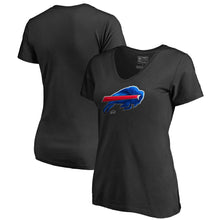 Load image into Gallery viewer, Buffalo Bills Nfl Pro Line By Women's Midnight Mascot V-Neck T-Shirt - Black NFL LADIES V-Neck
