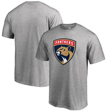 Load image into Gallery viewer, Florida Panthers Primary Logo T-Shirt - Ash NHL Guys Tee
