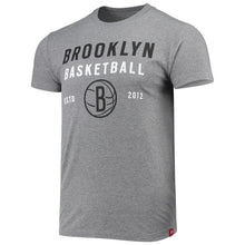Load image into Gallery viewer, Brooklyn Nets Sportiqe Comfy Tri-Blend T-Shirt - Gray NBA Guys Tee
