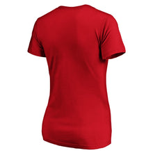 Load image into Gallery viewer, Atlanta Braves Women&#39;s Core Official Logo V-Neck T-Shirt - Red MLB Ladies V-Neck
