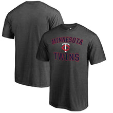Load image into Gallery viewer, Minnesota Twins Core Basics Victory Arch T-Shirt - Heathered Gray MLB Guys Tee
