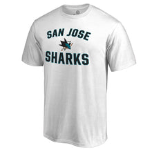Load image into Gallery viewer, San Jose Sharks Victory Arch T-Shirt - White NHL Guys Tee
