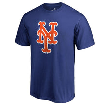 Load image into Gallery viewer, New York Mets Primary Team Logo T-Shirt - Blue MLB Guys Tee

