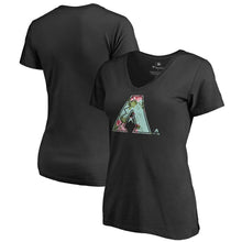 Load image into Gallery viewer, Arizona Diamondbacks Women&#39;s Lovely V-Neck T-Shirt - Black MLB Ladies V-Neck
