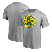 Load image into Gallery viewer, Oakland Athletics Cooperstown Collection Huntington T-Shirt - Ash MLB Guys Tee
