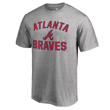 Load image into Gallery viewer, Atlanta Braves Victory Arch T-Shirt - Ash MLB Guys Tee
