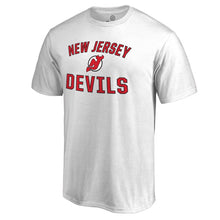 Load image into Gallery viewer, New Jersey Devils Victory Arch T-Shirt - White NHL Guys Tee
