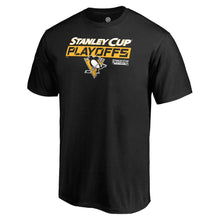 Load image into Gallery viewer, Pittsburgh Penguins 2019 Stanley Cup Playoffs Bound Body Checking T-Shirt - Black NHL Guys Tee
