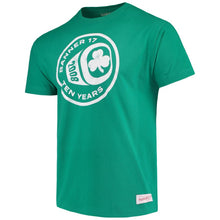 Load image into Gallery viewer, Boston Celtics Banner 17 Tenth Anniversary Ring T-Shirt - Kelly Green NBA Guys Tee
