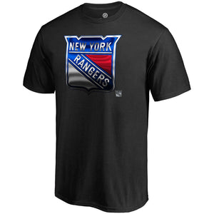 New York Rangers Midnight Mascot T-Shirt - Black NHL Guys Tee