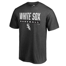 Load image into Gallery viewer, Chicago White Sox Win Stripe T-Shirt - Charcoal MLB Guys Tee
