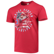 Load image into Gallery viewer, Bryce Harper Philadelphia Phillies Liberty Player T-Shirt - Red MLB Guys Tee
