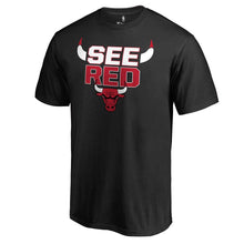Load image into Gallery viewer, Chicago Bulls Hometown Collection See Red T-Shirt - Black NBA Guys Tee
